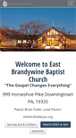 Mobile Screenshot of eastbrandywinebaptist.com