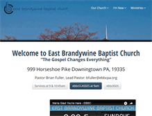 Tablet Screenshot of eastbrandywinebaptist.com